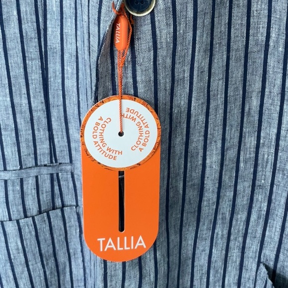 Tallia men’s linen/cotton jacket XXL . New with tags. Partially lined. - Picture 2 of 5